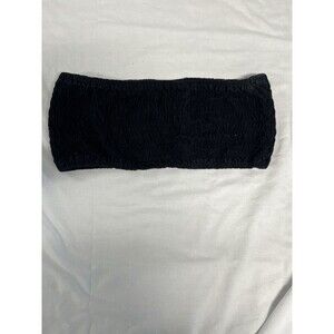 Batik Bali Women's Black Strapless Solid Stretch Knit Tube Top - S/M